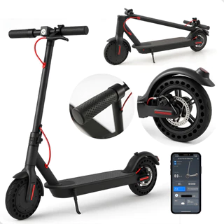 Patinete Eletrico Scooter Portatil 500w 32km/h 8.5'' Bluetooth Farol Led Autonomia 30Km Até 120Kg