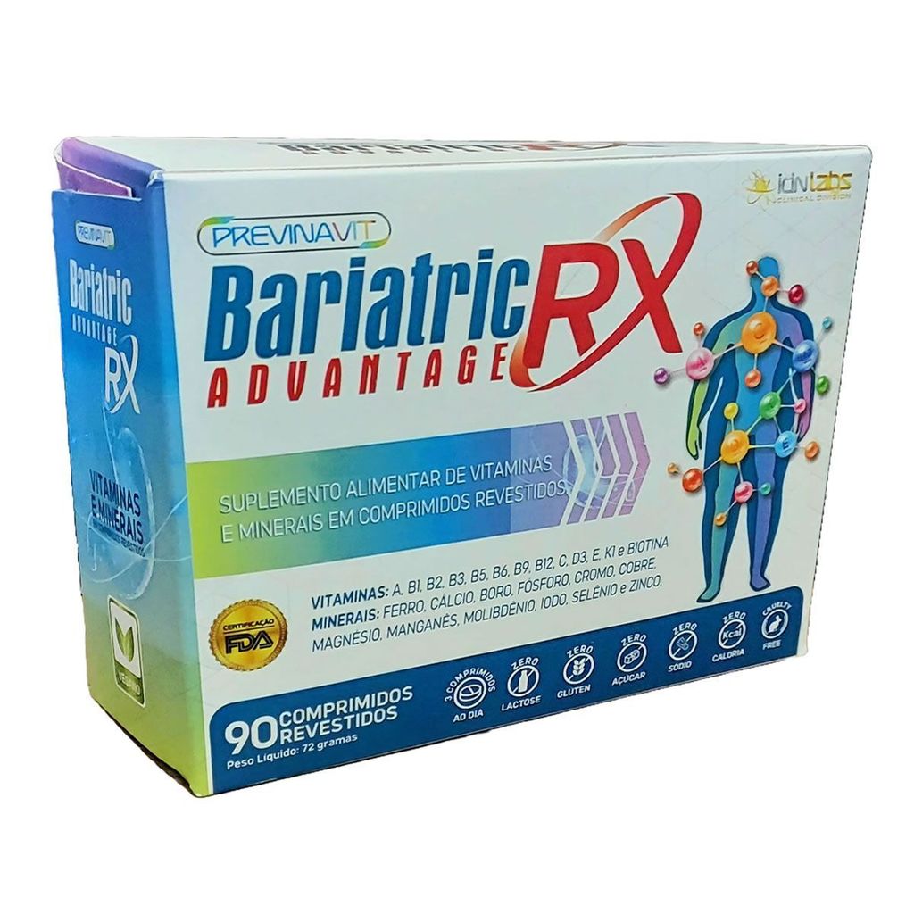 Bariatric Advantage RX - 90 Comprimidos Revestidos - Idn Labs | Shopee ...