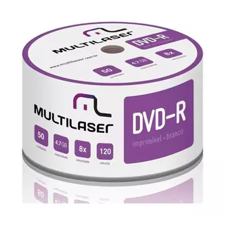 Midia Dvd-R 50Un Multilaser Dv061 em Oferta na Shopee