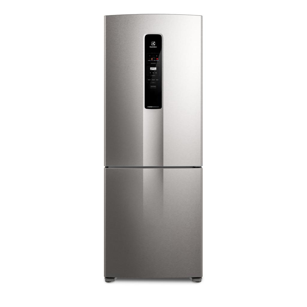 Geladeira Electrolux Frost Free Inverter 490L Experience Inverse cor Inox Look (IB51S)