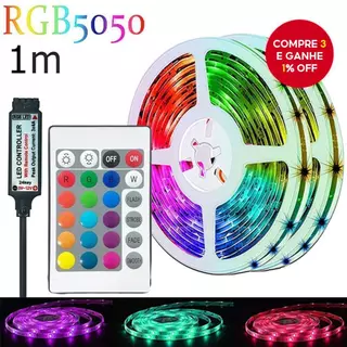 Luzes Decorativas Para De Tira LED Bedoom RGB 5050 Com Controle Remoto