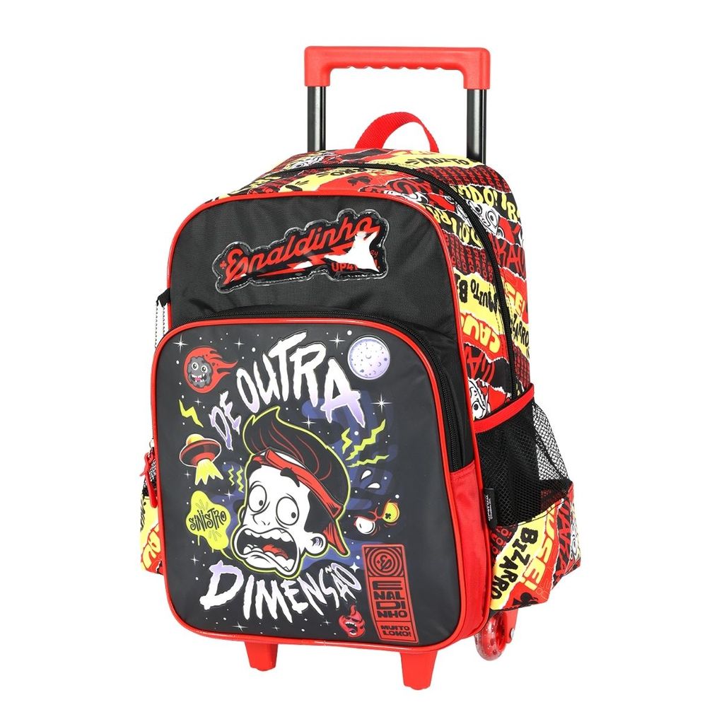 Mochila de Rodinha Enaldinho YouTuber Menino Juvenil Escolar | Shopee ...
