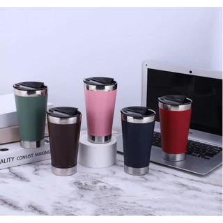 Copo Térmico 473ml Mantém Gelado por 4 Hrs, Abridor De Garrafa, Perfeito Para Cerveja / Refrigerante