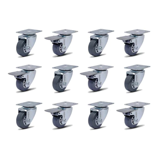 12 Rodinha Giratória Rodízio Roda Giratório 50mm 540kg em Oferta na Shopee