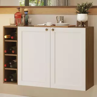 Buffet Aparador com Adega 100cm 2 Portas Vik Madesa 16 R em Oferta na Shopee