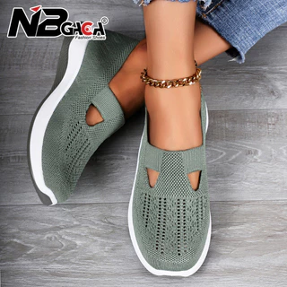 Tamanho 36 A 44 Sapatos Femininos Antiderrapantes Sola Macia Design Malha Respirável Tênis Casuais Para Presente Da Mãe