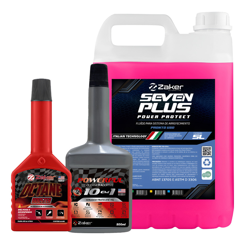 Kit Seven Plus Pronto Uso 5l Aditivo Powerful, Octane Buster | Shopee ...