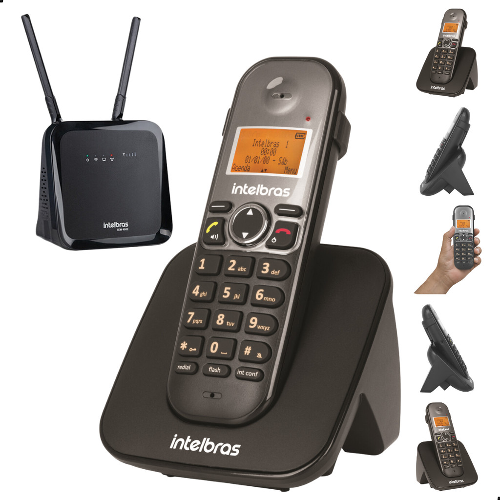 Aparelho Telefone Sem Fio Intelbras TS 5120 Digital com Bina Viva Voz ...
