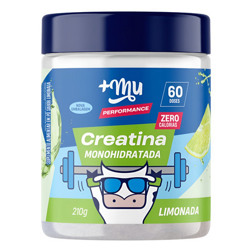Creatina Mais Mu Performance 100% Pura Limonada | 210g Limão | Shopee ...