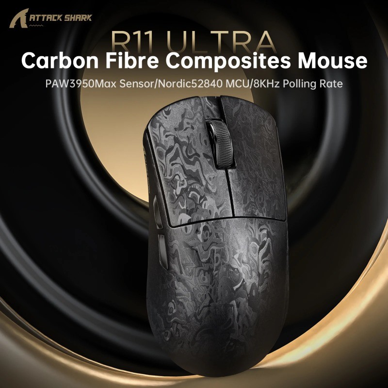 Mouse Para Jogos Sem Fio ATTACK SHARK R11 Ultra-Construção De