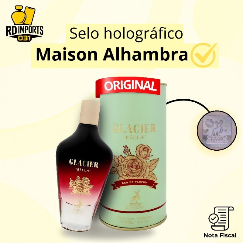 Perfume Árabe Glacier Bella Maison Alhambra 100ml Feminino