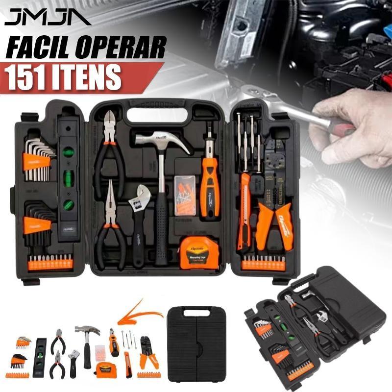 JMJN Kit de Ferramentas 129 Peças com Maleta Completa para Casa