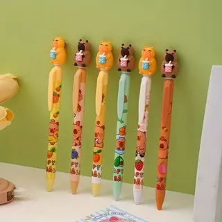 Caneta Capivara Gel Refri - Papelaria Kawaii 