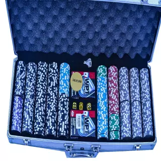 Maleta Profissional de Poker - 500 Fichas WPT 13g
