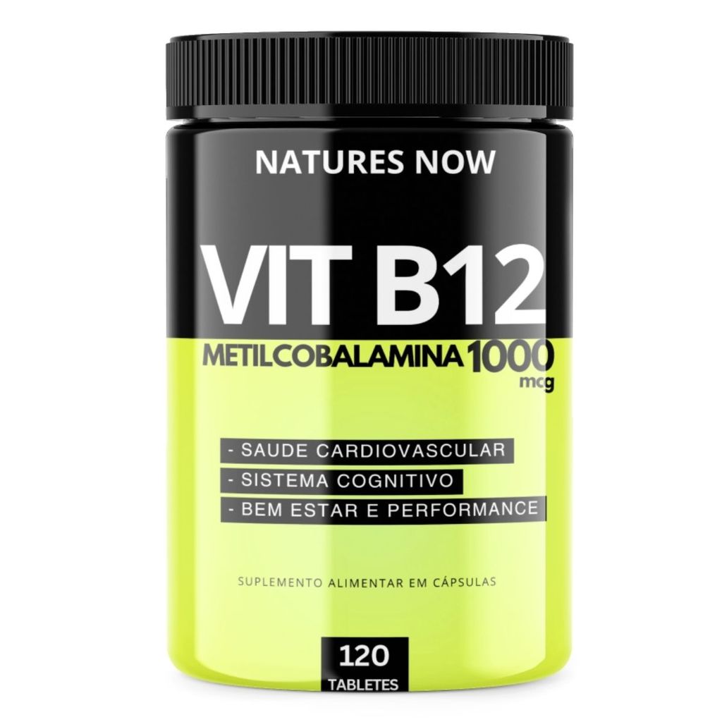 Metilcobalamina B12 1000 120 Tabletes - Natures Now | Shopee Brasil