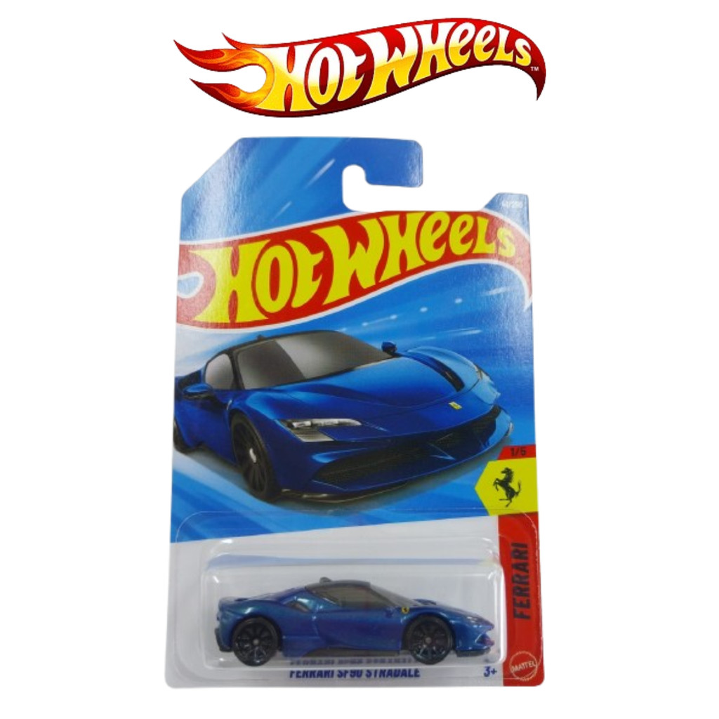 Carro De Corrida Hot Wheels Ferrari SF90 Stradale Azul Marinho | Shopee ...