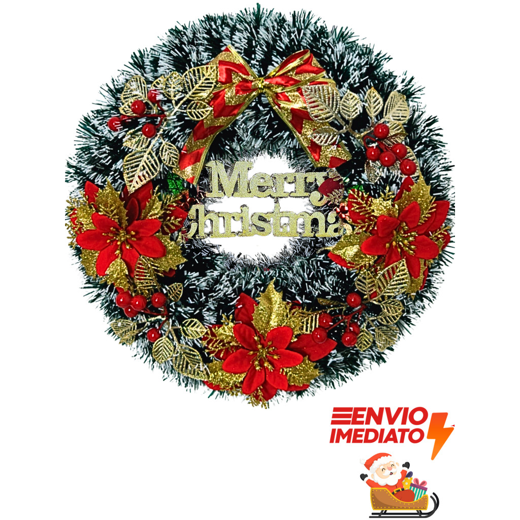 Guirlanda de Natal Grande Premium Festas Fim de Ano