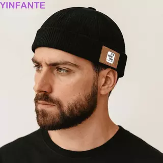 Boné Docker Vintage YINFANTEWN , Chapéu Redondo De Veludo Cotelê Sem Aba , Macio Ajustável De Melão Com Cúpula