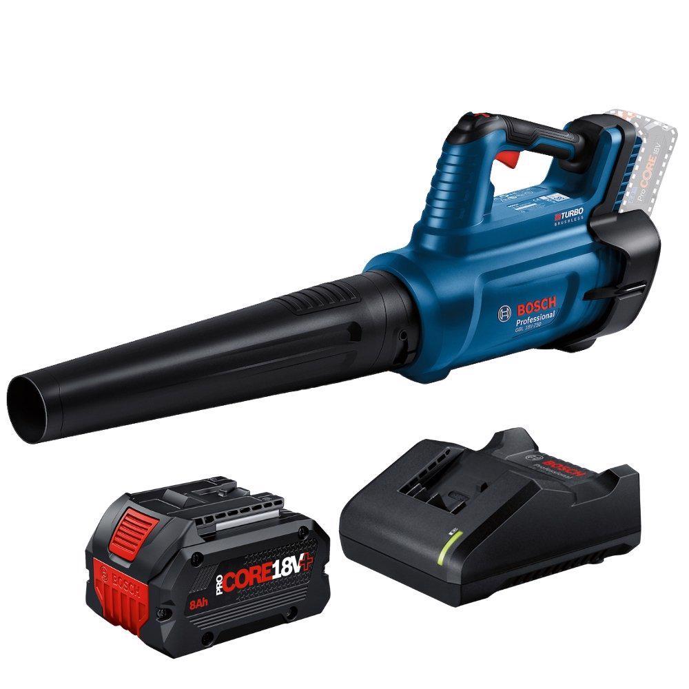Soprador de Ar a Bateria GBL 18V-750 com Bateria 8,0Ah 18V e Carregador ...