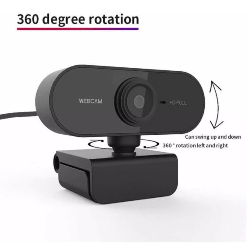 Webcam Câmera Computador Full HD 720P 1080x1920p 2MP USB Plug Play Microfone Embutido