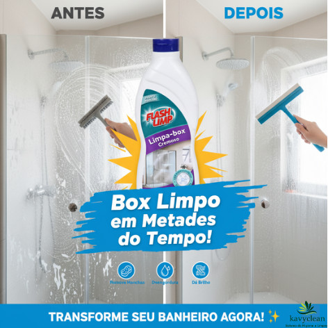 LIMPA-BOX CREMOSO DESENGORDURANTANTE 3 EM 1 300ml FLASH LIMP | Shopee ...