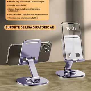 Suporte Para Celular e Tablet Dobrável E Ajustável Apoio De Mesa