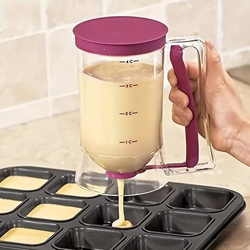 Dosador Dispensador 900ml para Massas de Bolo, Panqueca e Cu