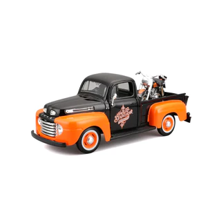 Miniatura Maisto 1948 Ford F-1 + 1958 HD FLH Duo Glide 1:24