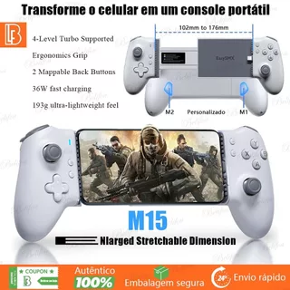 M15 Gamepad Telescópico Tipo C Controlador de Jogo Para Android iPhone Bluetooth Cloud Gaming Compatível Xbox Game Pass