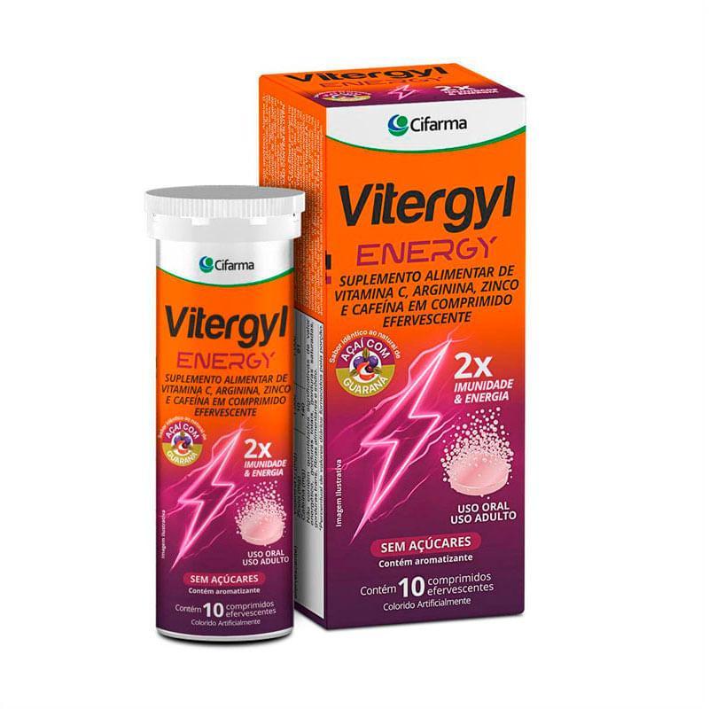 Suplemento Alimentar Vitergyl Energy Sabor Açaí com Guaraná 10 ...