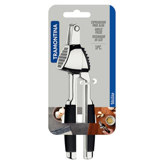 Espremedor de Alho Tramontina Zamak Cromado com Cabo ABS Preto em Oferta na Shopee