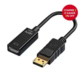 Novo Adaptador Conversor DisplayPort para HDMI 4K [Escolha Shopee] Cabo Adaptador Masculino DP para Feminino para TV e