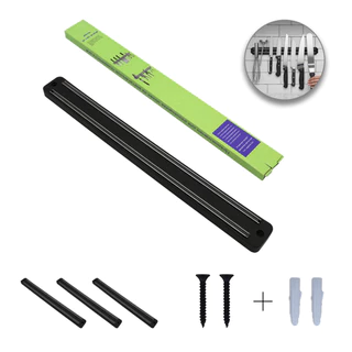 Kit com 3 Barras Magnética 33cm | Organize Facas e Ferramentas