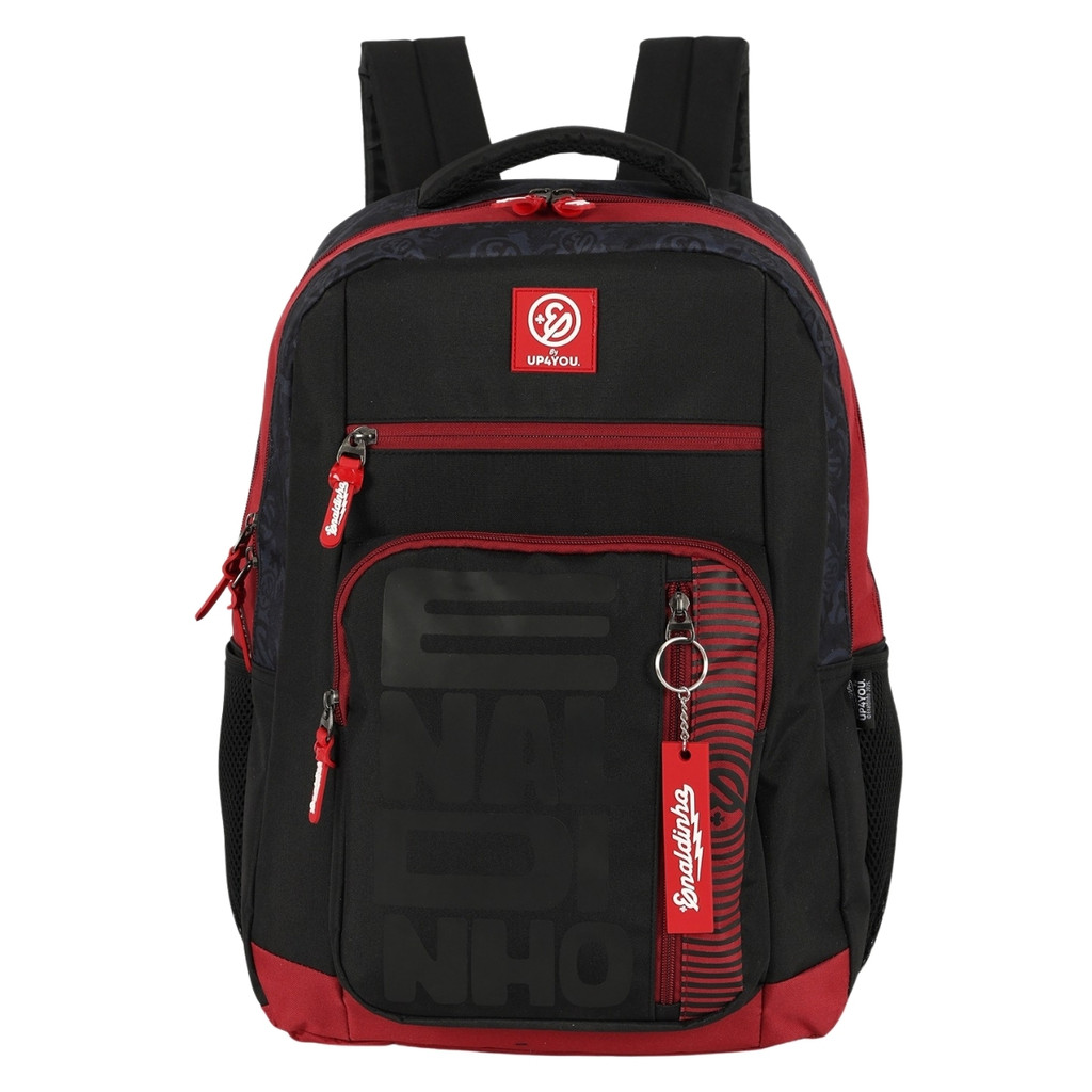 Mochila Enaldinho Escolar youtuber Luxcel Preto Up4you | Shopee Brasil