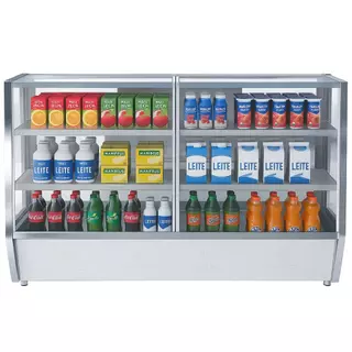 Balcão Pop Refrigerado 1,80m Expositor Para Bebidas Placa Fria Refrirangel em Oferta na Shopee