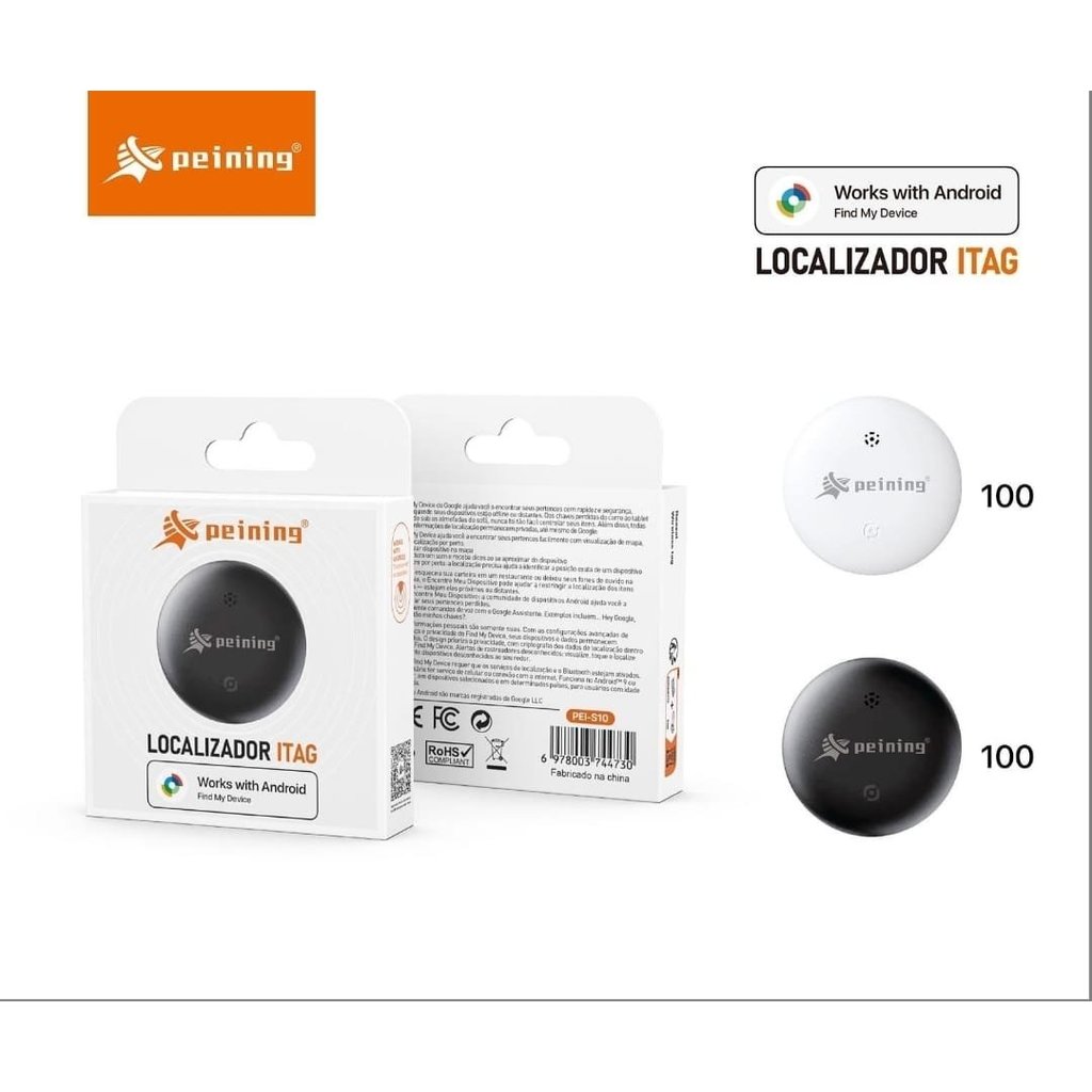 Smart Tag Localizador Rastreador Gps Compativel Com Android Preto ...
