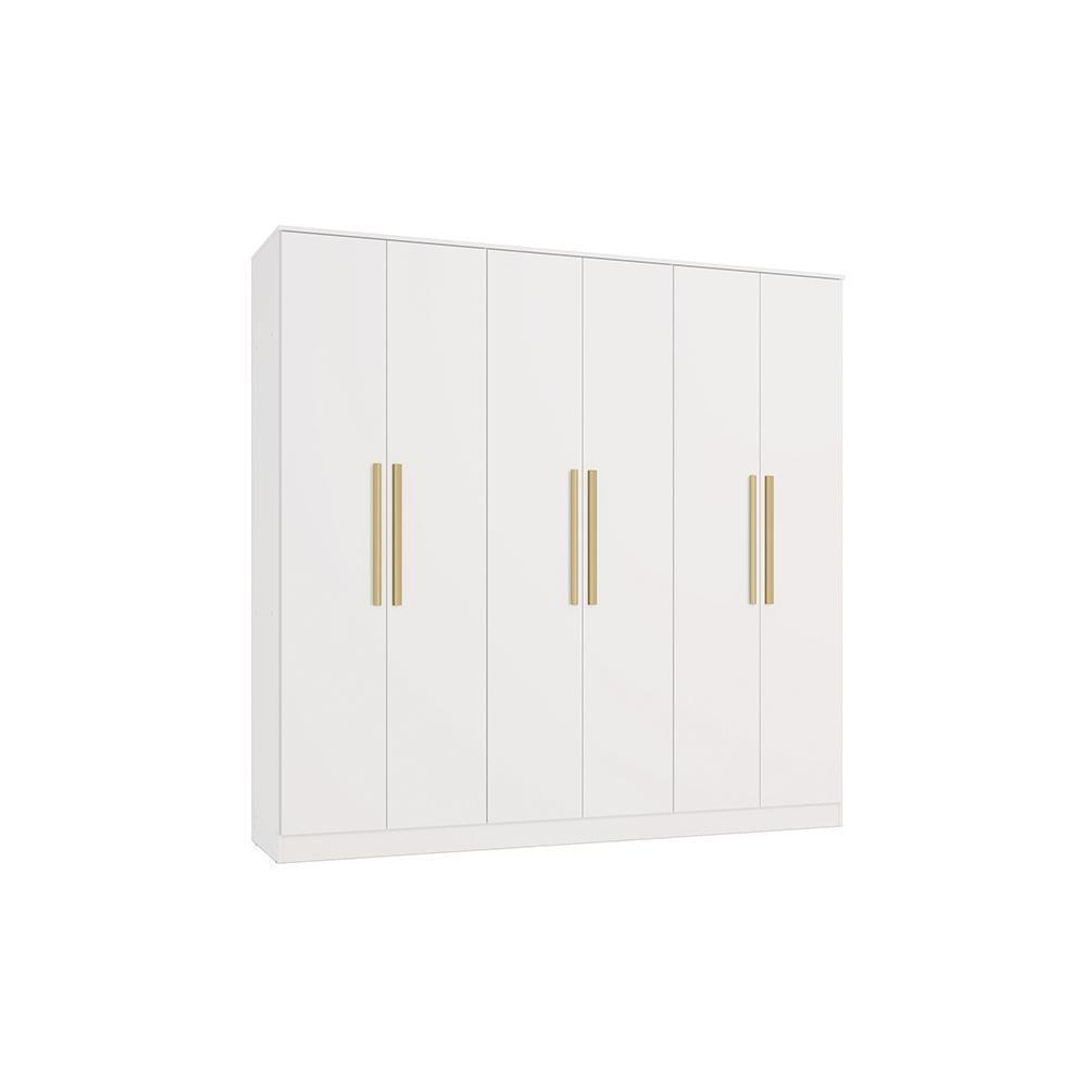 Guarda-roupa 6 Portas 4 Gavetas Kappesberg Adapt Branco | Shopee Brasil