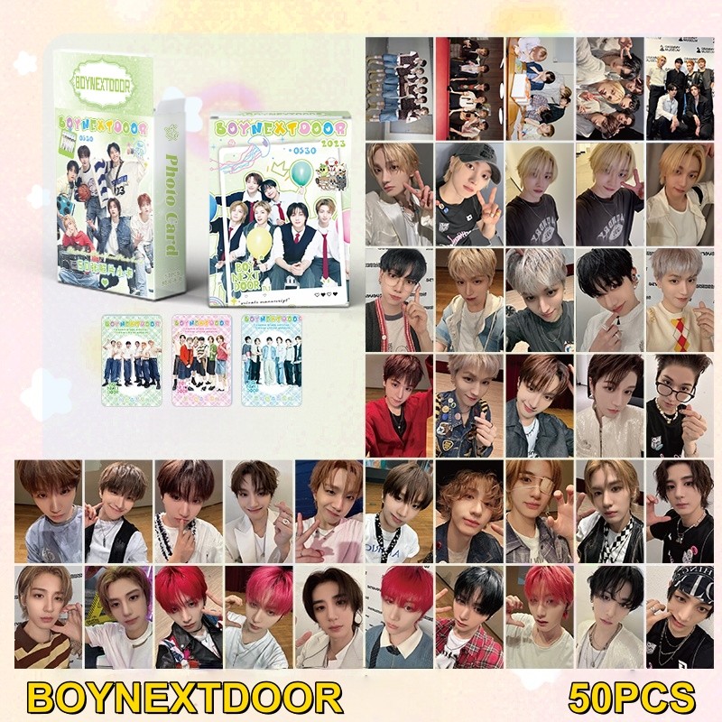 50-55pcs BOY NEXT DOOR Photocards Laser Holographic Lomo Cards