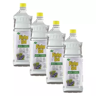 Kit 4 Desinfetantes Pinho Sol Naturals Lavanda e Melaleuca 1,75L em Oferta na Shopee