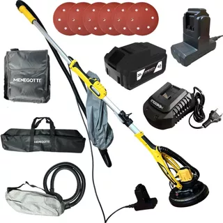 Kit Lixadeira de Parede Teto Brushless Com Bateria e Carregador 20V Intercambiável Sucção Menegotti em Oferta na Shopee