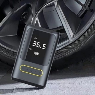 Bomba de Ar Eletrica Portátil Digital Encher Pneu Carro Bike Moto 2000 mAh Mini