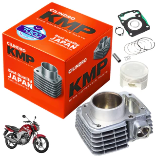 Kit Kmp CG 150 Titan Fan Motor Cilindro Completo Bros Nxr Pistao Anel Junta em Oferta na Shopee