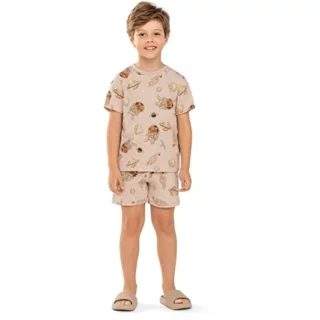 Pijama Infantil Verão Menino Capivara Astronauta - Angerô em Oferta na Shopee