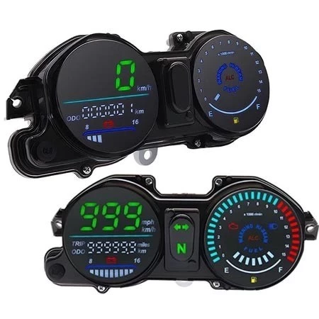 Novo Velocímetro Brasileiro De Motocicleta Odômetro Painel Digital Para CG/Titan 150 ESD 2009 A 2013 AZUL 37100 KVS 901