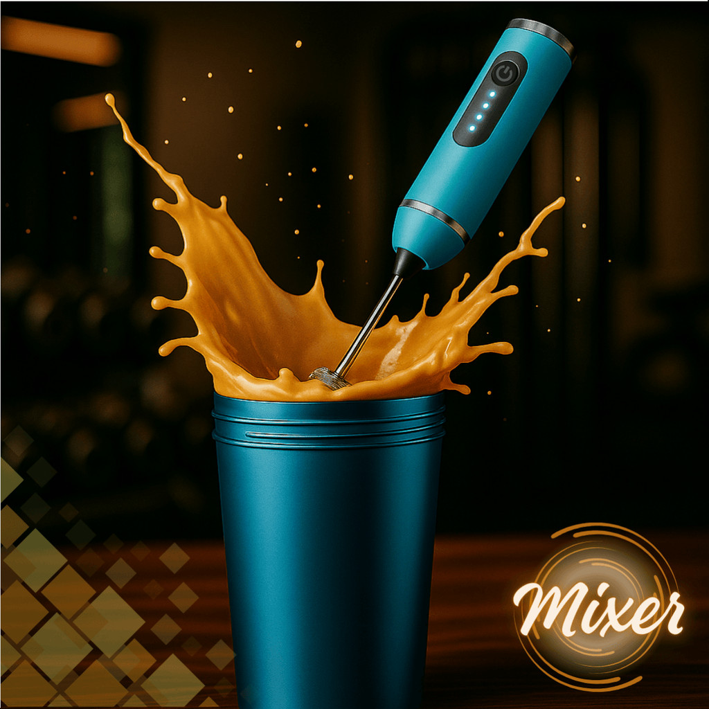Mini Mixer Recarregavel Batedor Eletrico Portatil Para Cafe 
