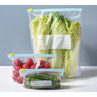 Kit 20/15/10 Sacos Herméticos Para Armazenar Alimentos Reutilizável Congelador Zip Lock WL-2568/WL-2567/WL-2566