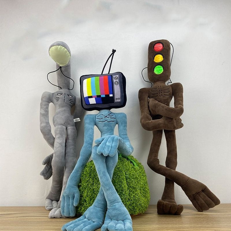 25-55cm Cute Anime SCP Siren Head Plush Toy Bendable Doll Monster