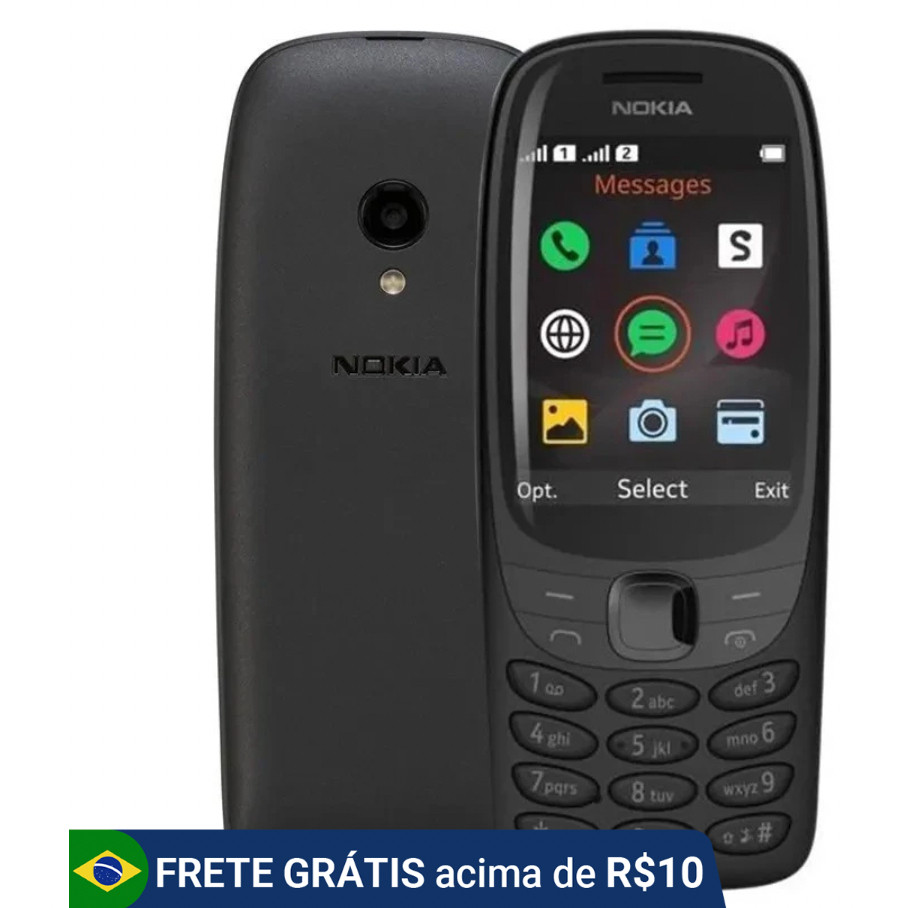 Celular Ideal Para Idosos Nok’a 6310 4G Dual Sim Tela Full HD | Shopee ...
