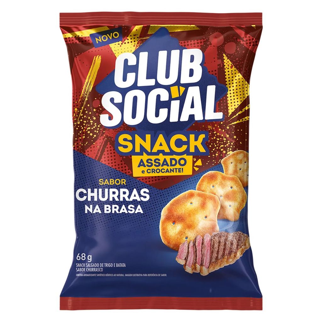 Club Social Snack Sabor Churras na Brasa 68g Mondelez | Shopee Brasil