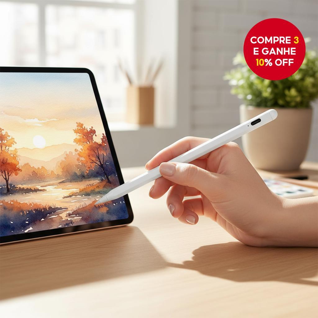 Caneta Stylus Compatível com Dispositivos Android, iOS e iPad com Tela ...